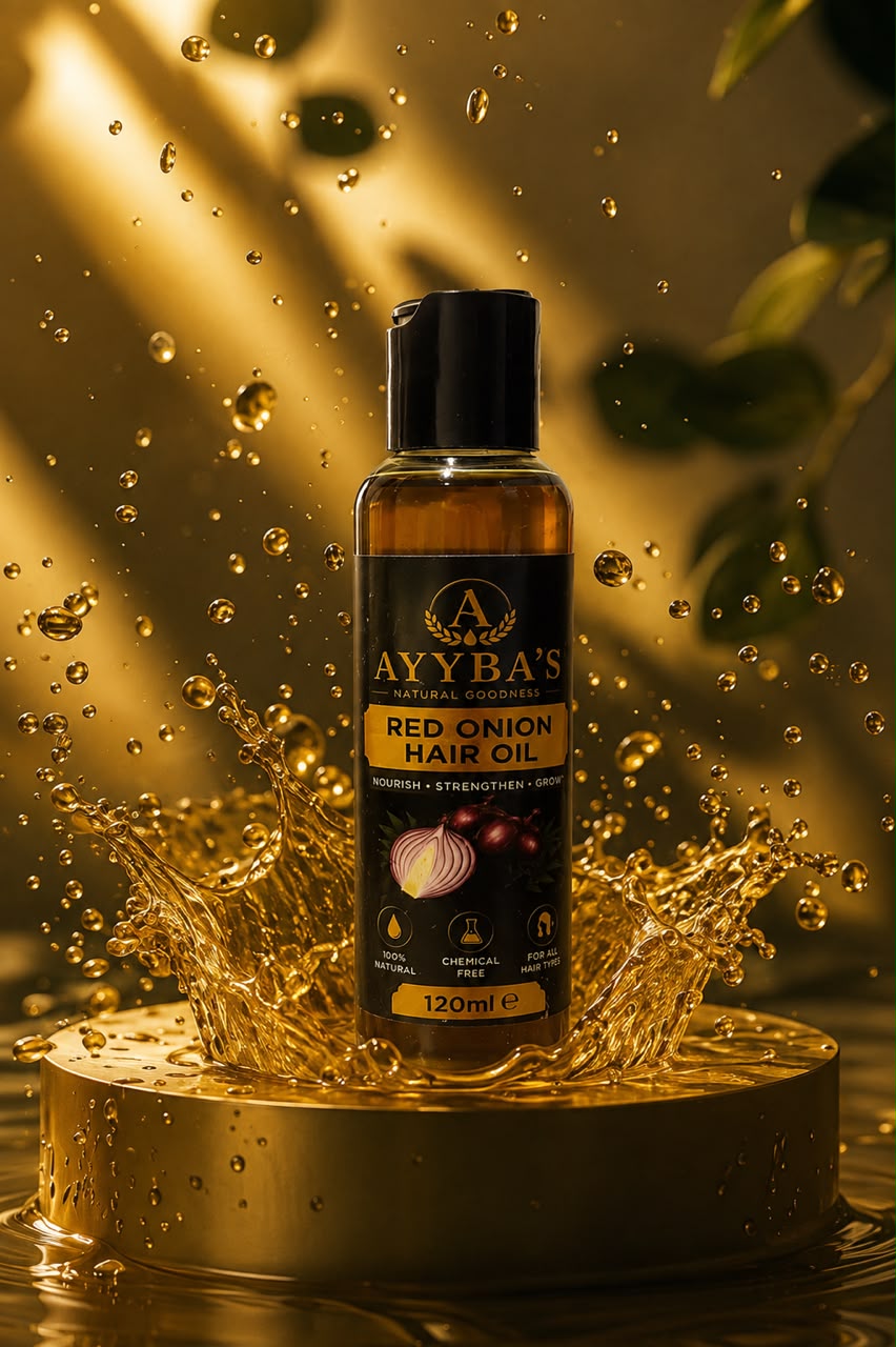 AYYBA’S Red Onion Hair Oil – Premium Nourishing Hair Care