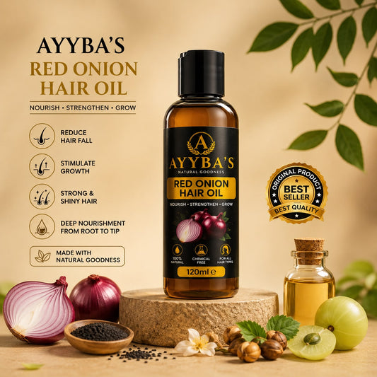 AYYBA’S Red Onion Hair Oil 120ml – Premium Nourishing Hair Care Oil